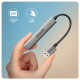 HUE-STA HUB 4-portowy 1x USB-A 5Gbps, 2x USB2.0 + 1x USB-C 2.0, 12cm kabel USB-A