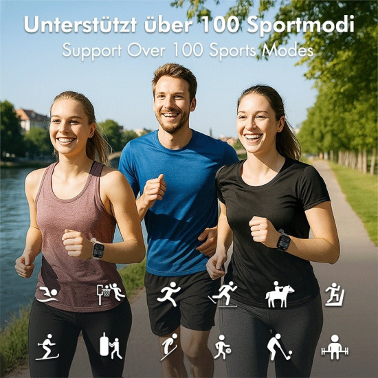 Smartwatch LCD, BT5.2 IP68 