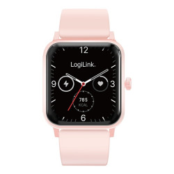 Smartwatch LCD, BT5.2 IP68, różowy 