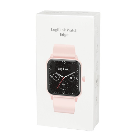 Smartwatch LCD, BT5.2 IP68, różowy 