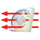Wentylator VOLCANO LOOP REVERSE ARGB 120 Biały
