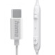 Słuchawki douszne Curly USB-C białe 