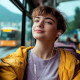 Słuchawki douszne Curly USB-C białe 