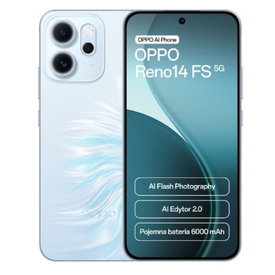 Smartfon Reno14 FS 5G 12/ 512GB Niebieski CPH2743