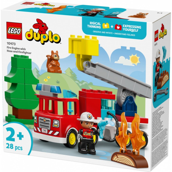 Klocki DUPLO 10473 Wóz strażacki z wężem i strażakiem