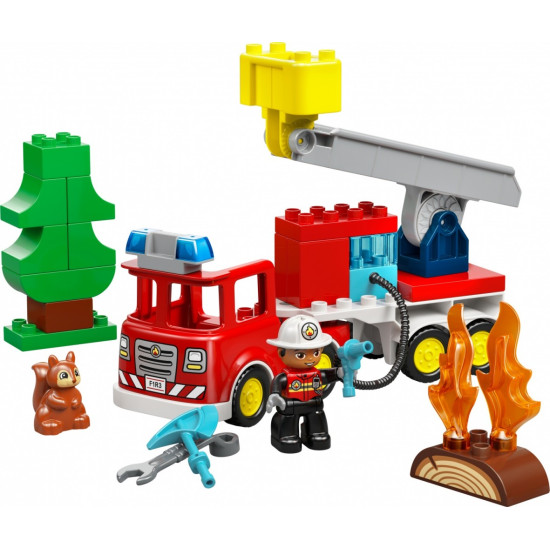 Klocki DUPLO 10473 Wóz strażacki z wężem i strażakiem