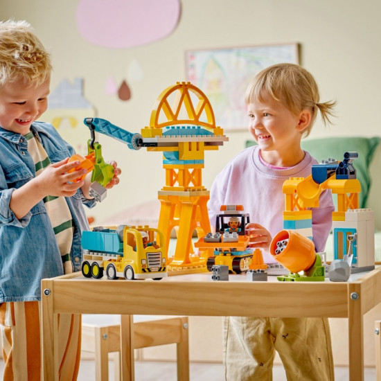 Klocki DUPLO 10476 Plac budowy z pojazdami 3 w 1