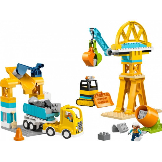 Klocki DUPLO 10476 Plac budowy z pojazdami 3 w 1