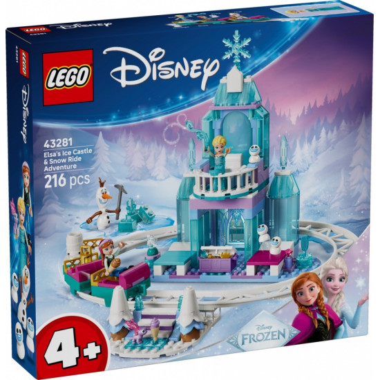 Klocki Disney 43281 Lodowy zamek Elzy i Śnieżna przejażdżka