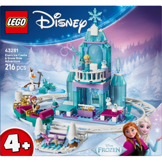 Klocki Disney 43281 Lodowy zamek Elzy i Śnieżna przejażdżka