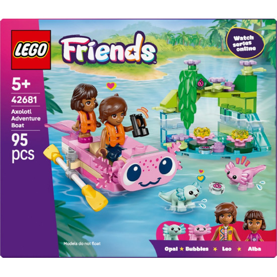 Klocki Friends 42681 Przygoda na aksolotlowej łodzi