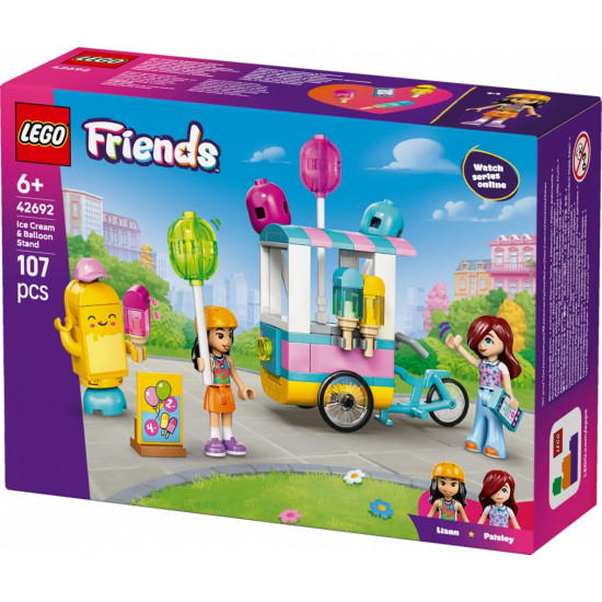 Klocki Friends 42692 Stoisko z lodami i balonami