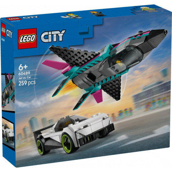 Klocki City 60489 Odrzutowiec kontra samochód