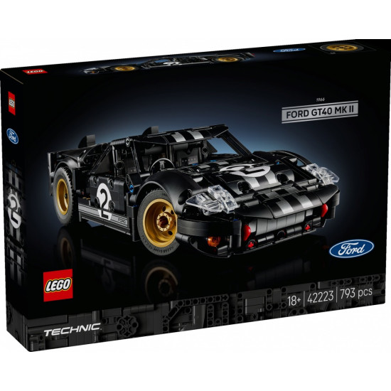 Klocki Technic 42223 Samochód wyścigowy 1966 Ford GT40 MKII