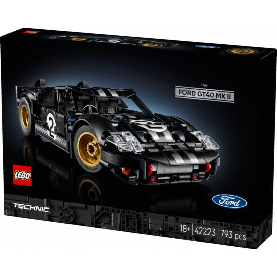 Klocki Technic 42223 Samochód wyścigowy 1966 Ford GT40 MKII