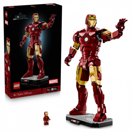 Klocki Super Heroes 76344 Iron Man Mark 3 - edycja kolekcjonerska