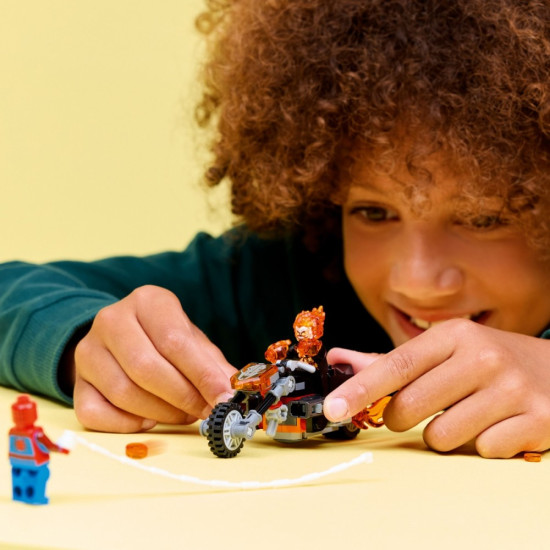 Klocki Super Heroes 76335 Spider-Man kontra Ghost Rider na motocyklu