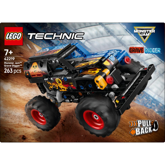 Klocki Technic 42219 Monster Jam Grave Digger Ogień i lód