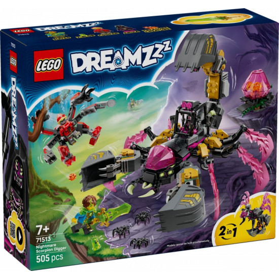 Klocki DREAMZzz 71513 Koszmarna skorpionowa koparka