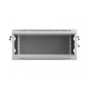 Szafa instalacyjna rack wisząca 19 cali 4U 600x450 szara drzwi metalowe (flat pack)