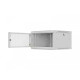 Szafa instalacyjna rack wisząca 19 cali 6U 600x600 szara drzwi perforowane (flat pack) 