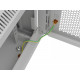 Szafa instalacyjna rack wisząca 19 cali 6U 600x600 szara drzwi perforowane (flat pack) 