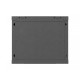 Szafa instalacyjna rack wisząca 19 cali 9U 600x600 czarna drzwi     perforownae ( flat pack) 
