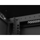 Szafa instalacyjna rack wisząca 19 cali 9U 600x600 czarna drzwi     perforownae ( flat pack) 