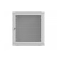 Szafa instalacyjna rack wisząca 12U 600x600 szara drzwi perforowane (flat pack) 