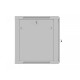 Szafa instalacyjna rack wisząca 12U 600x600 szara drzwi perforowane (flat pack) 