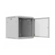 Szafa instalacyjna rack wisząca 12U 600x600 szara drzwi perforowane (flat pack) 