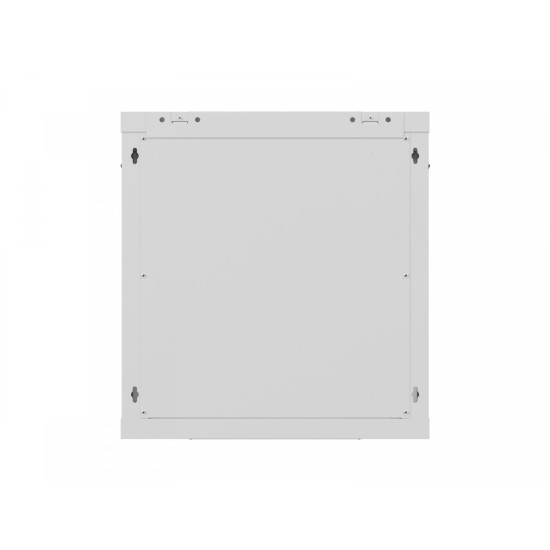 Szafa instalacyjna rack wisząca 12U 600x600 szara drzwi perforowane (flat pack) 