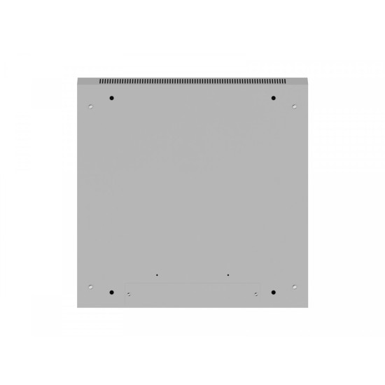 Szafa instalacyjna rack wisząca 12U 600x600 szara drzwi perforowane (flat pack) 