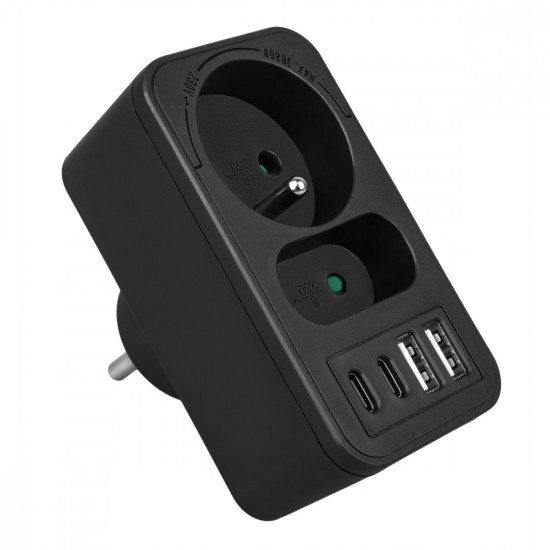 Rozdzielacz na 2 gniazda MCE249 F/B 