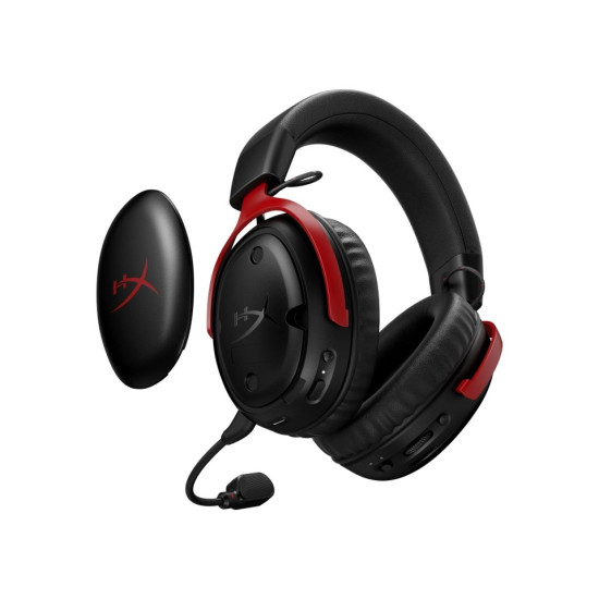 Słuchawki HyperX Cloud III S bezprzewodowe czarny-czerwony Gaming A59Z0AA