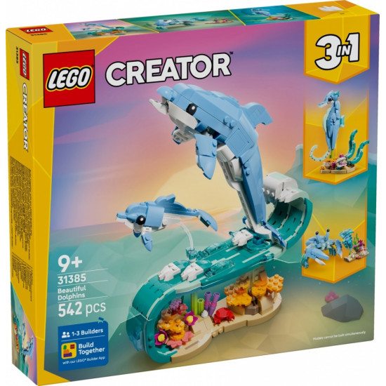 Klocki Creator 31385 Zwierzęta morskie: piękny delfin