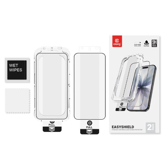 Szkło hartowane EasyShield 2-Pack - iPhone 17 / iPhone 17 Pro / iPhone 16 Pro (2 sztuki)