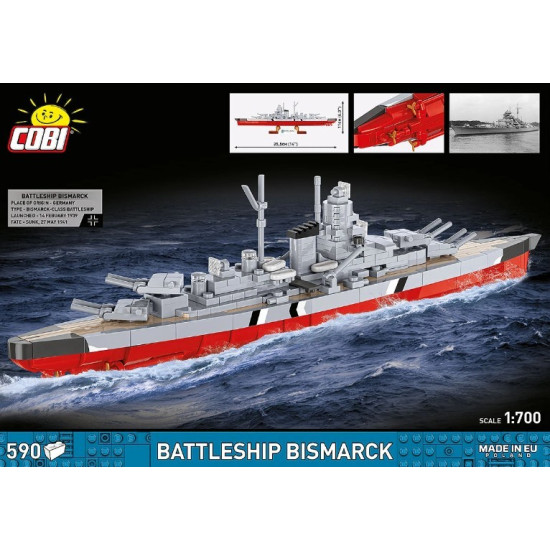 Klocki Battleship Bismarck 590 klocków