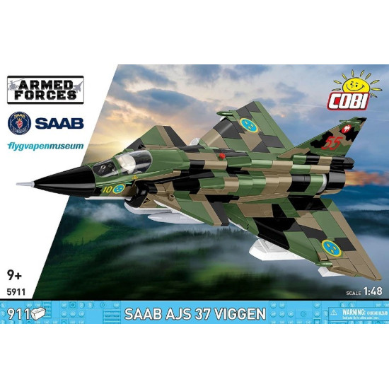 Klocki Saab AJS 37 Viggen 911 klocków