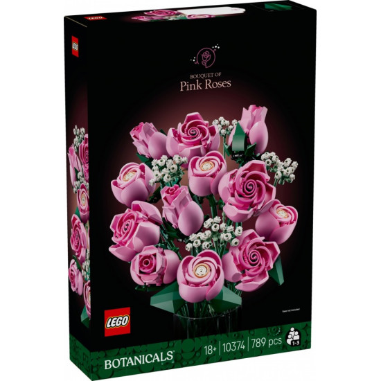 Klocki Botanicals 10374 Bukiet różowych róż 