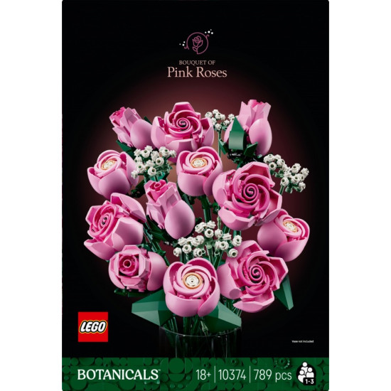 Klocki Botanicals 10374 Bukiet różowych róż 