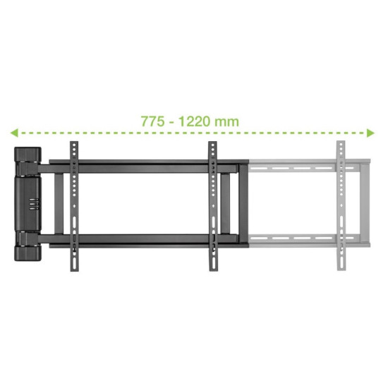 Uchwyt ścienny 32-75 cali 50kg elektryczny
