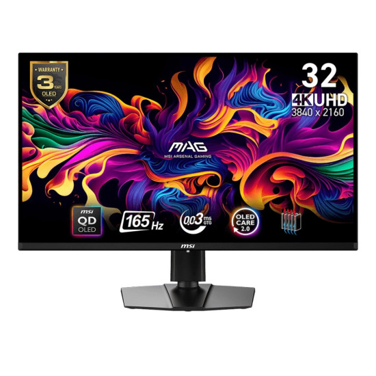 Monitor MAG 321UP QD-OLED 31.5 cala UHD/LED/Flat/165Hz/czarny
