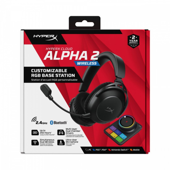 Zestaw słuchawkowy Cloud Alpha 2 Bezprzewodowy Gaming- AJ5C7AA 