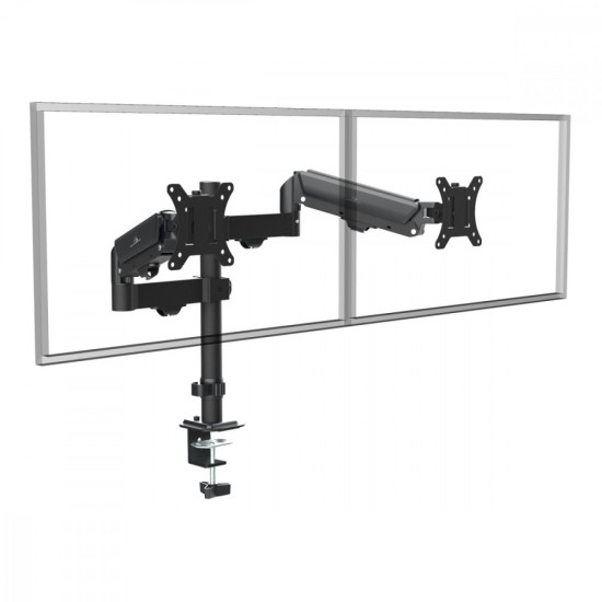 Uchwyt na 2 monitory, 2-10 kg MC-136 17-32 cale sprężyna gazowa 