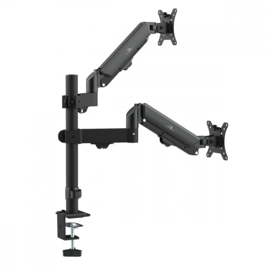 Uchwyt na 2 monitory, 2-10 kg MC-136 17-32 cale sprężyna gazowa 