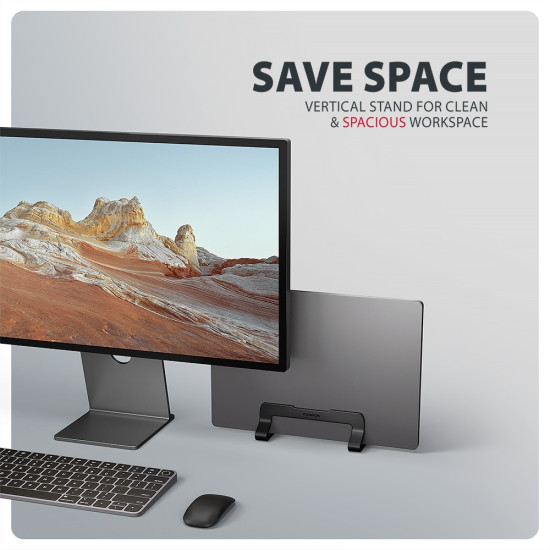 STND-VB Podstawa do laptopów aluminiowa 10-17,3 cala pionowa, Czarna