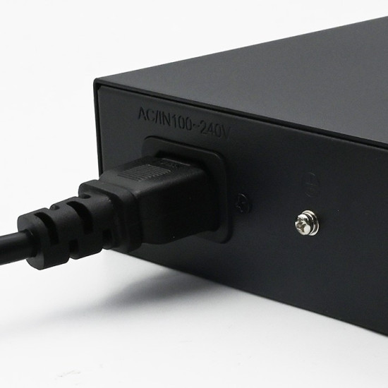 Przełącznik sieciowy SWITCH Gigabit Ethernet PoE | 16x RJ45 | 2x RJ45 Uplink | 2x SFP | 1000 Mb/s 