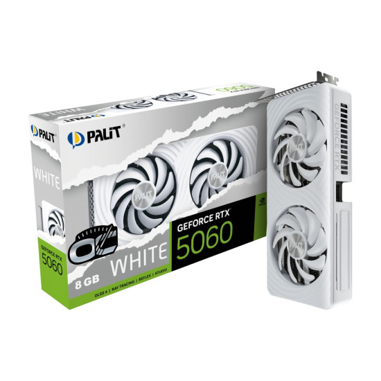 Karta graficzna RTX 5060 WHITE OC 8GB GDDR7 128bit 3DP/HDMI 