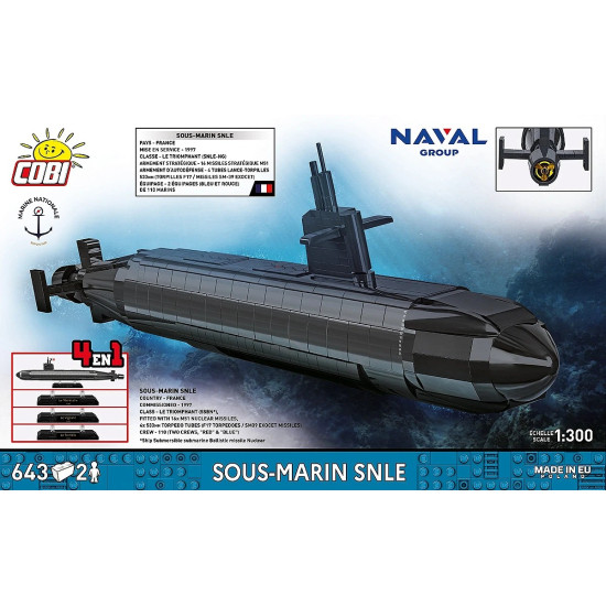 Klocki Sous-Marin SNLE 643 klocki